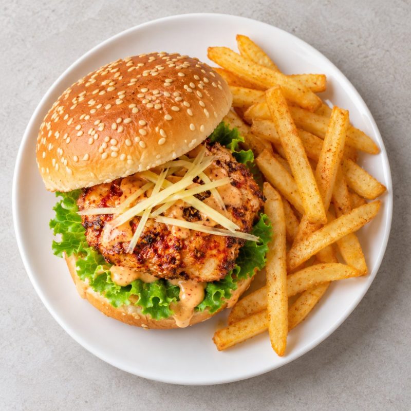 Spicy Chicken Ginger Burger