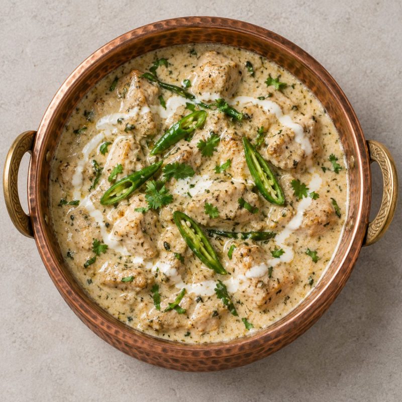 Boneless Chicken Malai Handi